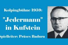 KOLPINGBÜHNE 1959 – "Jedermann" (Bilder des Monats-März 2017)