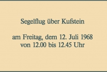Segelflug über Kufstein 1968 (Bilder des Monats-März 2021)