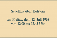 Segelflug über Kufstein 1968 (Bilder des Monats-März 2021)