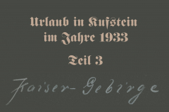 Urlaub in Kufstein 1933 - Teil 3 (Bilder des Monats - November 2020)