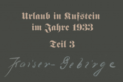 Urlaub in Kufstein 1933 - Teil 3 (Bilder des Monats - November 2020)