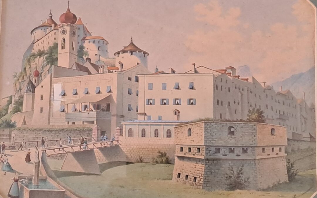 SEPTEMBER 2025: Josef Czichna: Kufstein mit dem Stadtgraben um 1860